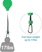 PATIKIL Plant Hanger, 6 Pcs Pulley Retractable Hanging Flower Basket Hook Indoor and Outdoor Plant Pots Holder, for Planters, Flower Basket, Wind Chimes, Lanterns, Bird Feeders, Green - Image 3