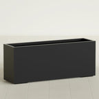 Greenline Leo Tall Rectangular Fiberglass Planter, Outdoor Planter Box by GreenlinePlanters