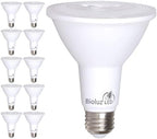 Bioluz LED 10 Pack PAR38 LED Light Bulb 90 CRI 12W = 100-120 Watt Replacement, Daylight 5000K, Dimmable Light Bulbs Flood Lights Outdoor/Indoor UL Listed Light Bulbs Title 20 High Efficacy LED Bulbs by Bioluz+LED