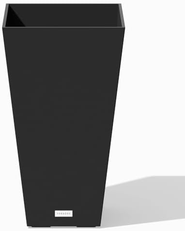 Veradek Pure Series Taper Planter - Tall Tapered Outdoor Planter with Shelf by VeradekOutdoor