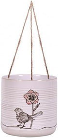 Blue Sky Ceramic Hanging Amarosa 6.5" Flower Pot, Multi Color by UnderTheSUn