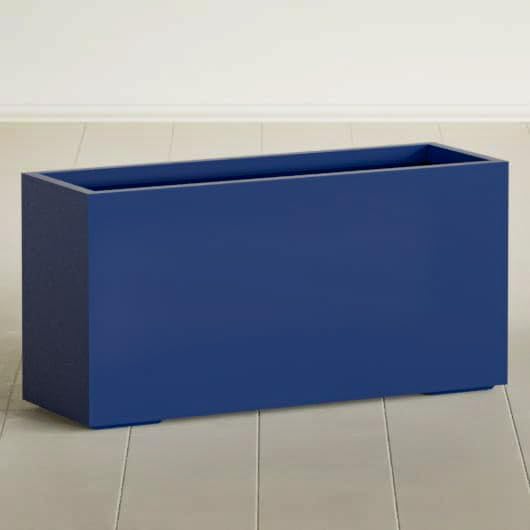 Greenline Leo Tall Rectangular Fiberglass Planter, Outdoor Planter Box by GreenlinePlanters