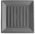 Crescent Garden Universal Square Plant Saucer, Weatherproof Durable Drip Tray for Square Planter, Heavy-Duty Plastic Drainage Dish, Indoor/Outdoor Flowerpot Saucer - 9'' Inner x 12.5" Outer (Slate) by CrescentGarden