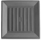 Crescent Garden Universal Square Plant Saucer, Weatherproof Durable Drip Tray for Square Planter, Heavy-Duty Plastic Drainage Dish, Indoor/Outdoor Flowerpot Saucer - 9'' Inner x 12.5" Outer (Slate) by CrescentGarden