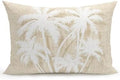 Outdoor Pillow Waterproof 1 Pack, Tropical Palm Tree Patio Throw Pillows for Couch Bed Sofa with Insert, Vintage Beige Exotic Botanical Plants Decorative Travel/Reading/Camping Pillow Set 12x20 Inch by Unknown