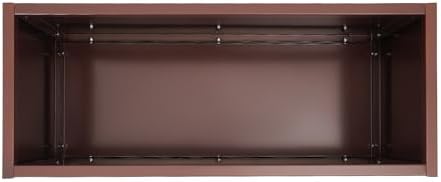 TFCFL Metal Rectangular Planter Box,Galvanized Steel Long Box Planter Modern Outdoor Planters,Outdoor Planters for Porch Patio Garden (38x15x15in,Brown) - Image 6