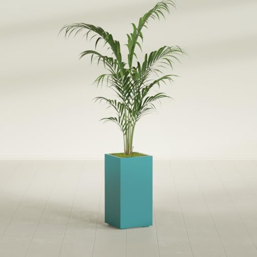 Greenline Alice Tall Rectangular Fiberglass Planter, Outdoor Planter Box - Image 4