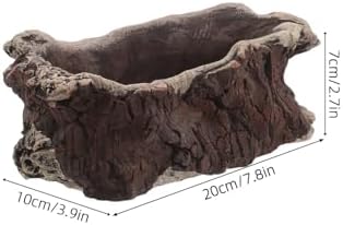 Levemolo Vintage Cement Plant Holder Tree Root Style for Indoor Bonsai - Image 2