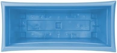 Bloem Dayton 27" Wide Recycled Plastic Planter Box, Ocean Blue, 3-Pack - Image 2