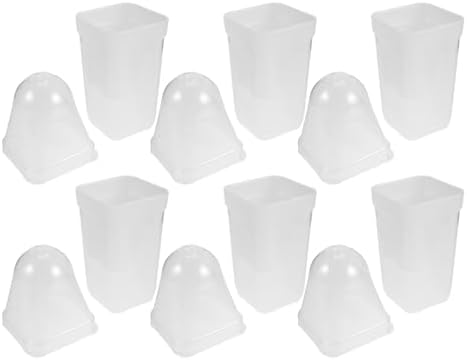 Beavorty 12pcs Plastic Nursery Pots with Humidity Dome for Seedlings by Beavorty