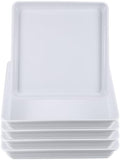 PATIKIL Plant Saucer Tray, 5 Pack 14 Inch Square Plant Saucer Heavy Planter Pot Saucers Large Deep Flower Planter Drip Tray for Indoor Outdoor Plants, White by PATIKIL