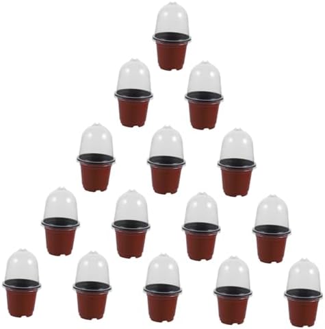Kisangel 50sets Pet Material Plant Starter Pot Flower Pot Drainage Reusable Outdoor Garden Planter - Image 2