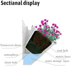 36 Pockets Living Wall Planter Indoor, Self Watering Wall Hanging Planters for Outdoor Plants Stackable, Cascading Vertical Planter Garden (36 planters White) - Image 3