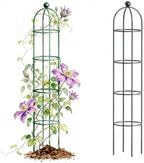 Vego Garden 6.4 ft Round Obelisk Garden Trellis, Metal Rustproof Plant Support Rose Trellis, Tower Potted Cages for Flowers Fruits Vegetable Vines Indoor & Outdoor by Unknown