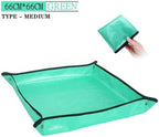 Repotting Mat Plant Mat Gardening Planting Mat Foldable Garden Flower Pots Mats Transplanting Waterproof Mats 50-100CM(66cmx66cm) - Image 2