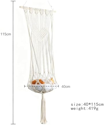 Hanging Planters Baskets, 41in Large Wall Flower Pot Holder，2 Pack Cotton Rope Macrame Plant Hanger with Hooks, for Indoor Outside Balcony Decoration(C,2pack) - Image 2