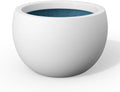Kante White Concrete Planter 11.8" Dia All-Weather Round Small Pot by Unknown