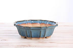 Willow Bonsai Ceramics Flower Design Bonsai Pot 8 Inch – Elegant Ceramic Bonsai & Succulent Planter, High‑Fired Frost‑Proof Stoneware with Drainage & Wiring Holes, Handmade in USA (Peacock 2025) - Image 3
