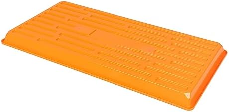 SUNPACK 10" x 20" Heavy Duty Shallow Plastic Seed Starting Tray, Orange, 1" (Pack of 10) - No Drainage Holes, Perfect for Greenhouses or Indoor Gardening - Image 3
