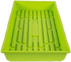 SUNPACK 10" x 20" Mega Plastic Seed Starting Tray, Lime Green, 2.5" (Pack of 30) - No Drainage Holes, Ideal for Greenhouses or Indoor Gardening - Made of Thick, Strong Plastic - Image 3