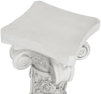 Christopher Knight Home Godia 33.27" H Roman Plant Stand, Lightweight Concrete Flower Stand with Rose Relief Design, Pedestal Column Side Table, Indoor Outdoor Plants Standing, Antique White - Image 7