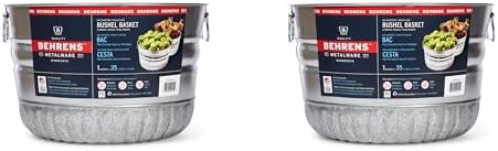 Behrens Galvanized Bushel Basket (2 Bushels) by Behrens+Manufacturing+Company