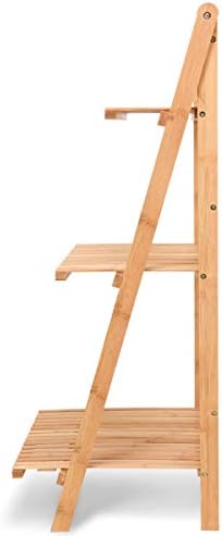 HAPPYGRILL 3-Tier Plant Flower Stand Rack Shelf, Pot Racks Planter Organizer Display Shelves, Natural - Image 6