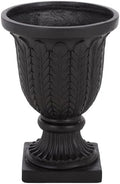 SAFAVIEH Outdoor - Apollo Planter Pot with Drainage - Black - Weather Resistant - Ideal for Patio, Garden, Backyard, 16.9" W x 16.9" D x 23.8" H (PAT5046E) by Unknown
