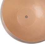Fab Habitat Eden Handmade Round Metal Planters in Mousse Finish - Medium, Indoor/Outdoor, Lightweight with Drainage Holes - Image 5