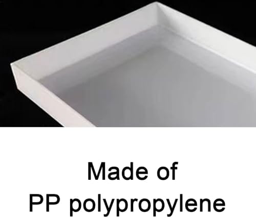 Plastic Trays for Plants, Drip Tray, Made of PP Polypropylene, White, Extra-Large Square Size(63x27x3cm/24x10x1in) - Image 4