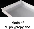 Plastic Trays for Plants, Drip Tray, Made of PP Polypropylene, White, Extra-Large Square Size(103x23x3cm/40x9x1in) - Image 4