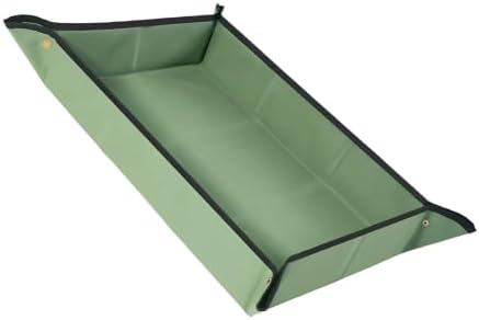 Gardening Repotting Mat Oxford Fabric Soil Catcher with Corner Buttons, Foldable Work Area for Indoor Houseplant Care, B by Unknown