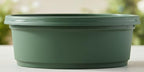 13 inch by 5 inch Hunter Green Pot with Saucer - Image 4