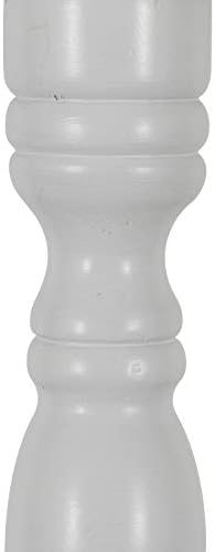 Decor Therapy Simplify Pedestal Accent Table, Satin White 15" x 15" x 24" - Image 5