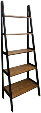 Casual Home 100% Solid Wood 5-Shelf Ladder Bookcase, Standard, 72" H, Two-Tone - Image 4