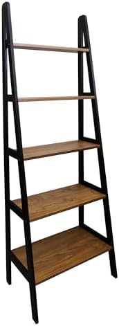 Casual Home 100% Solid Wood 5-Shelf Ladder Bookcase, Standard, 72" H, Two-Tone - Image 4