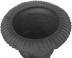 Antique Gray Tall Outdoor Flower Pots, Large Magnesium Oxide Outdoor Urn Planter with Drainage Hole, Roman Style Planter Urn for Garden, Patio, Porch & Indoor Décor - Image 7