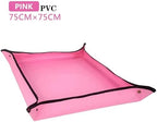 2 PCS Gardening Planting Mat, Reusable Garden Potted Pad Cushion, Transplanting for Flower Succulents Plant Repotting(Pink,75x75CM) - Image 2