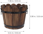 Beaupretty 3pcs Retro Wooden Succulent Planters for Balcony Garden Decor - Image 2