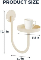 Bamworld Wall Plant Holder for Hanging Planters, White, 3pcs - Image 3