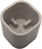 TIVIT Modern Concrete Planter Made in Denmark - Minimalist Danish Designed Pots, Smooth, Silky Surface to Uniquely Showcase Your Plants - Hand-Poured Individually in Denmark - Color Gray (Large) - Image 2