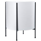 D'vine Dev Plastic Planter Pot with Metal Stand, White, 16 in, 55-D-A-5 by DvineDevPlanterPotsandStand