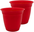 The HC Companies Eclipse Round Planter Pot, 20 Inch, Red, 2-Pack by TheHCCompanies