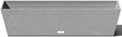 Veradek Pure Series Window Box Planter - Tapered Outdoor Planter by VeradekOutdoor