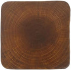 Merax Twist Shape MGO Accent Side Table, Unique Modern End Table with Wide Pedestal & Tabletop, Small Drink Tables for Living Room, Bedroom Night Stand Bedside Table, No Assembly Required, Brown - Image 6
