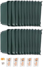 24-Pot Vertical Wall Planter, Self-Watering Stackable Planters for Indoor & Outdoor Use, Perfect for Herbs, Flowers & Vegetables (24, Green) - Image 5