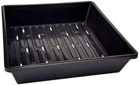 Bootstrap Farmer 1010 Trays 10 Pack Extra Strength w/Holes Seed Starting Microgreens by BootstrapFarmer