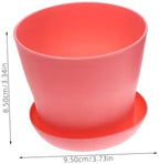 Mipcase 45sets Breathable Orchid Pots Saucers Plastic for Indoor Plants for Snake Plants and Small Vegetables and Easy to Use - Image 2