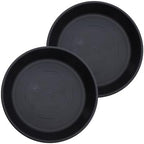 The HC Companies Classic Round Planter Pot, 17.5 Inch, Black, 2-Pack by TheHCCompanies
