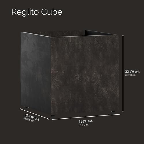 Reglito Cube Planters for Outdoor Plants, Square Indoor/Outdoor - Image 2